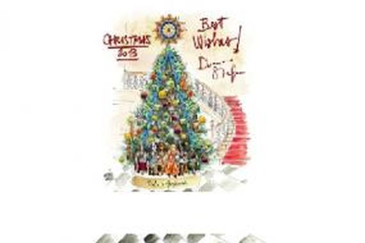 Ini sketsa pohon Natal karya Dolce & Gabbana