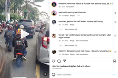 Video Motor Mini Terobos Kemacetan di Jalan Raya Puncak