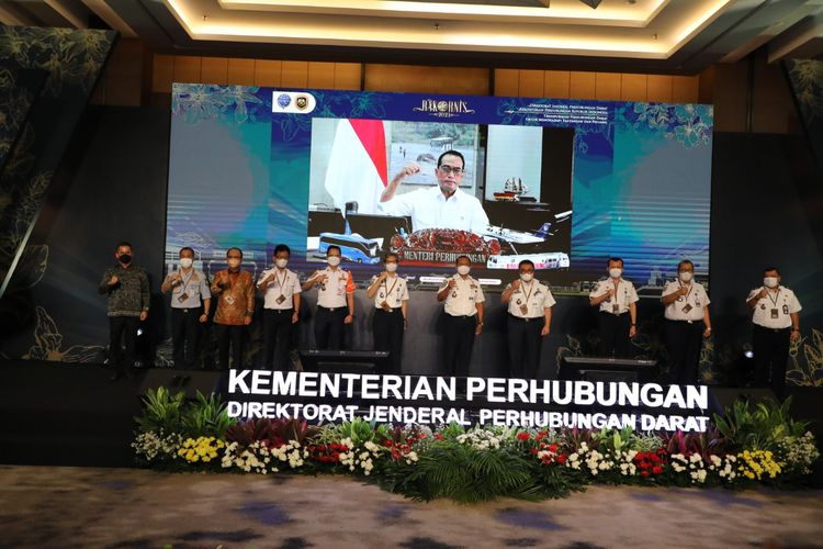 Direktorat Jenderal Perhubungan Darat Kementerian Perhubungan menyelenggarakan Rapat Koordinasi Teknis (Rakornis) Bidang Perhubungan Darat (Ditjen Hubdat) Tahun 2021, di Crowne Plaza, Jakarta, Kamis (8/4/2021).