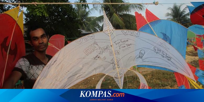 Rangka Layangan Hias Layangan Unik