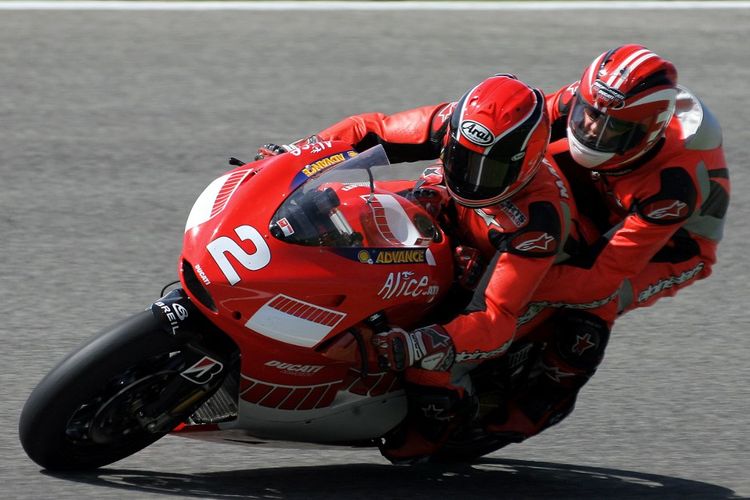 Ducati Moto X2.  AFP PHOTO / Filippo MONTEFORTE (Photo by FILIPPO MONTEFORTE / AFP)