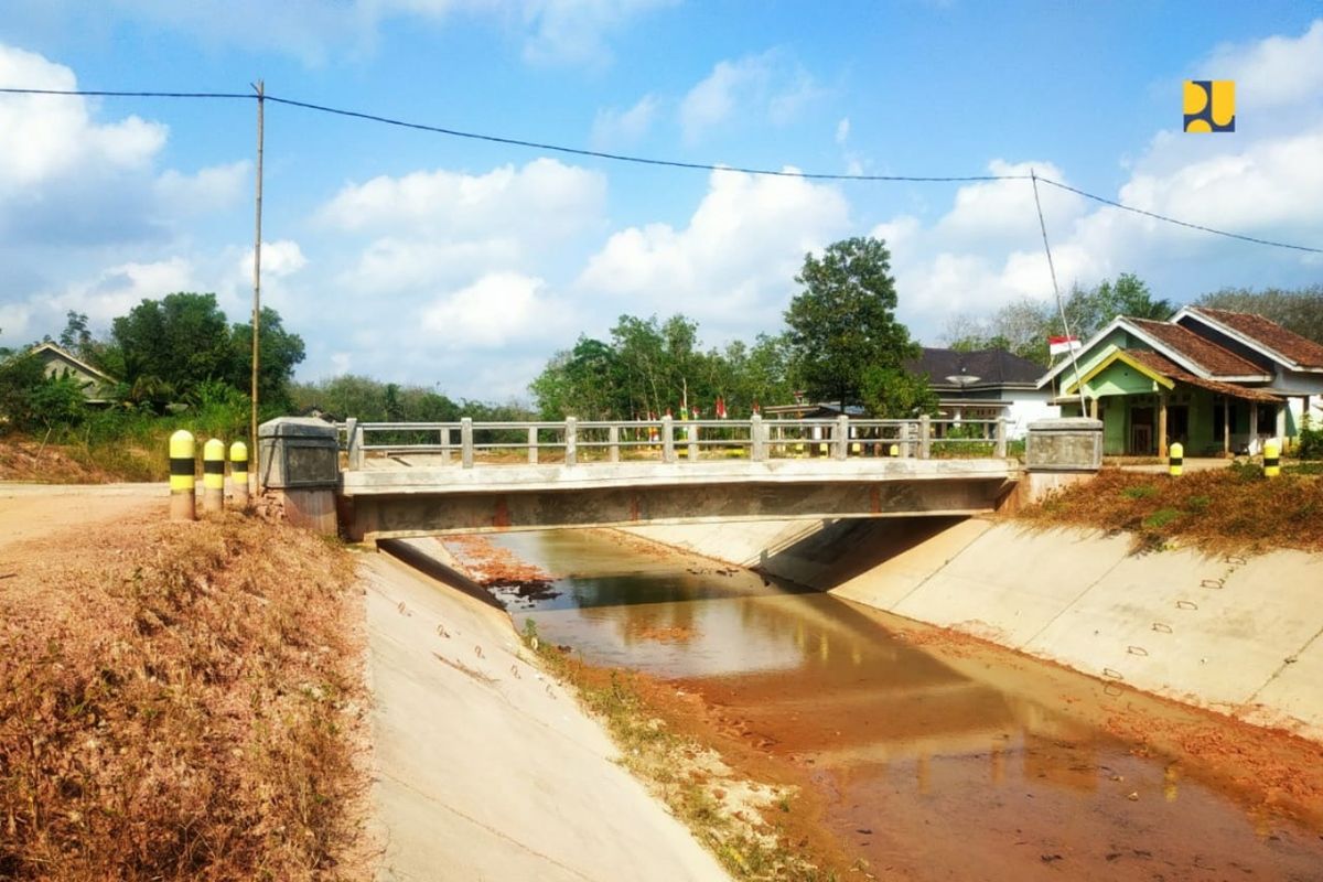 Jaringan irigasi di OKU Timur