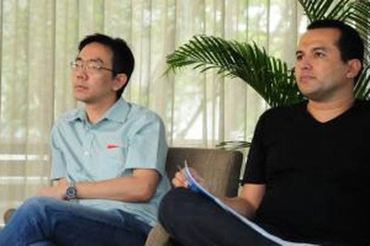 Daniel Armanto (kiri) CTO dan co-founder Adskom bersama Italo Gani (kanan) CEO dan co-founder Adskom. 