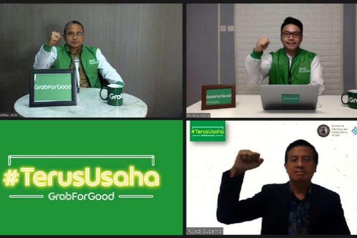 Peluncuran program #TerusUsaha di Jawa Barat yang diinisasi oleh Grab Indonesia, Kamis (6/8/2020)
