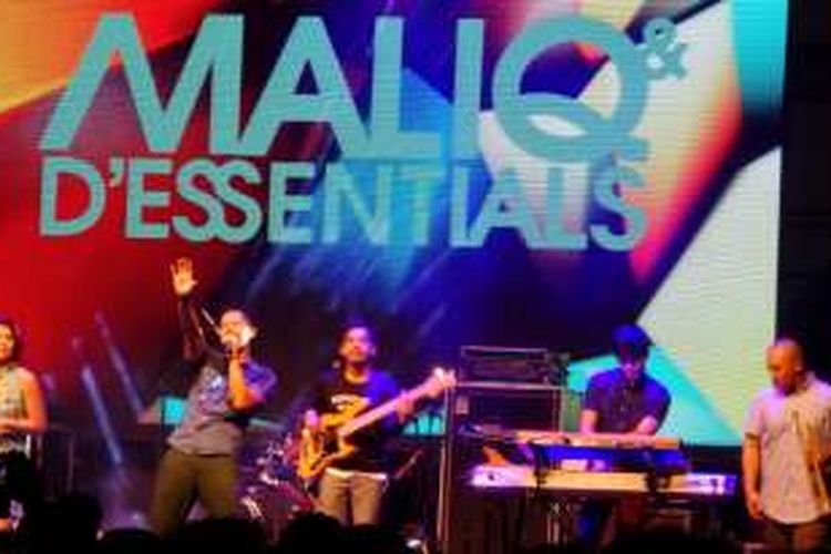 MALIQ & D'Essentials tampil di panggung utama MARKAS di Hall Basket Senayan, Jakarta, Sabtu (28/5/2016) malam.