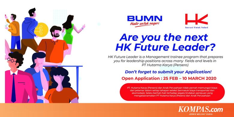 Lowongan di BUMN PT Hutama Karya untuk Lulusan D-4 hingga S-2 - Kompas.com - KOMPAS.com