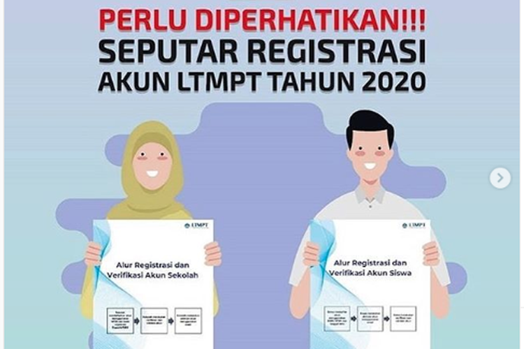 Ilustrasi Pendaftaran Akun LTMPT 2020