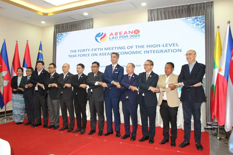 Gugus Tugas ASEAN untuk Integrasi Ekonomi (HLTF-EI) kembali bertemu di Vang Vieng, Laos, pada Senin (19/2/2024)-Rabu (21/2/2024) untuk menyusun Rencana Strategis Pilar Ekonomi ASEAN atau AEC Strategic Plan 2026-2030.