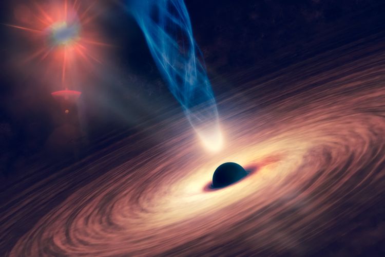 Ilustrasi lubang hitam