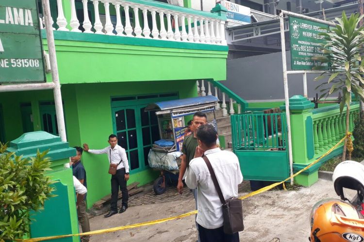 Suasana Kantor Pengurus Cabang Nahdlatul Ulama (PCNU) yang berlokasi di wilayah Kecamatan Blora, Kabupaten Blora, Jawa Tengah, Senin (5/3/2018).