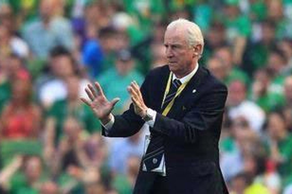 Pelatih timnas Irlandia, Giovanni Trapattoni.