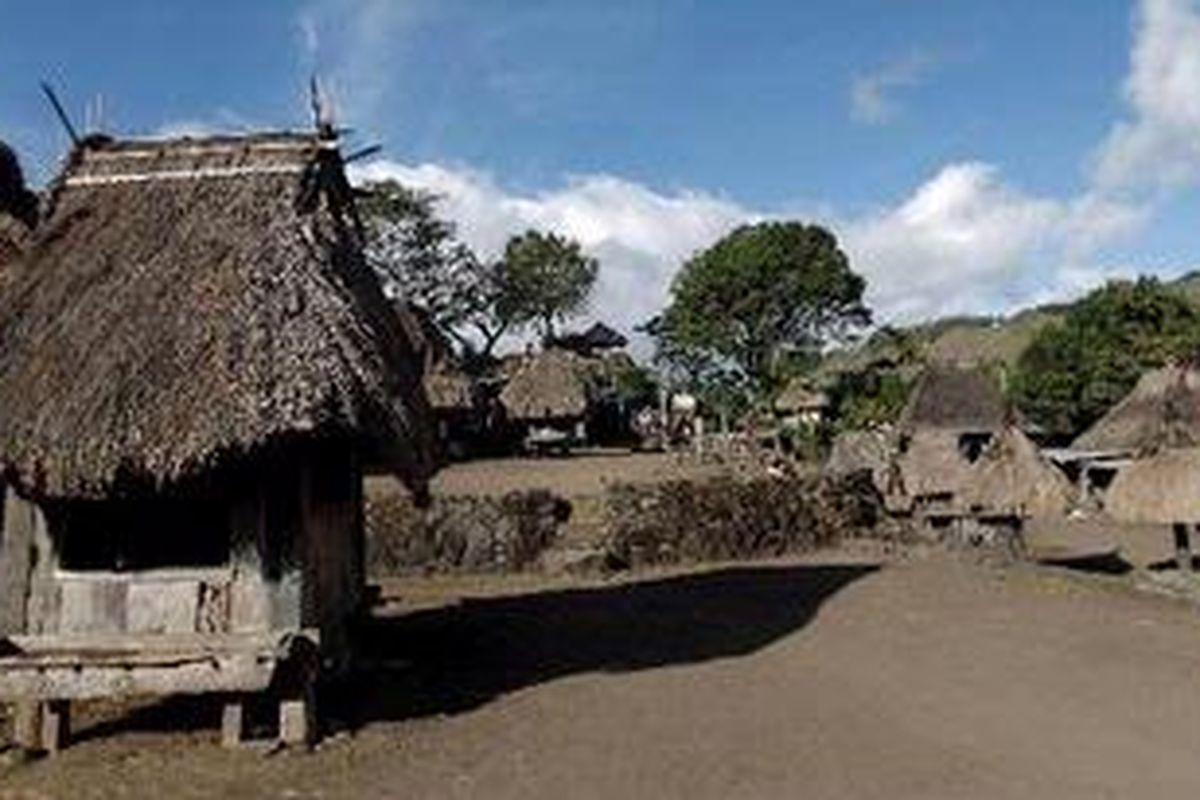 Lanskap Kampung Adat Bena, Ngada, Flores, NTT, Selasa (15/6/2011). Kampung berusia sekitar 1.200 tahun ini kental dengan arsitektur kuno dan budaya megalitik. 