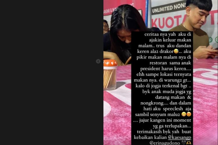 Kaesang Pangarep dan Erina Gudono