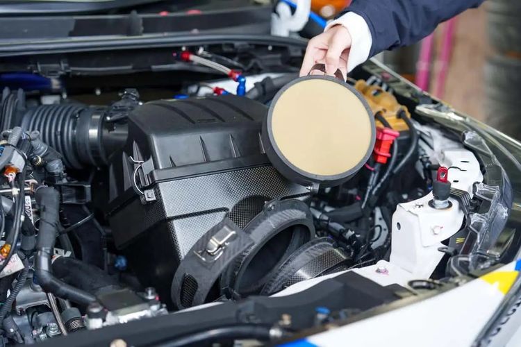 Mesin hidrogen pada Toyota GR Corolla H2 dengan sistem filter yang dapat menyaring karbon dioksida