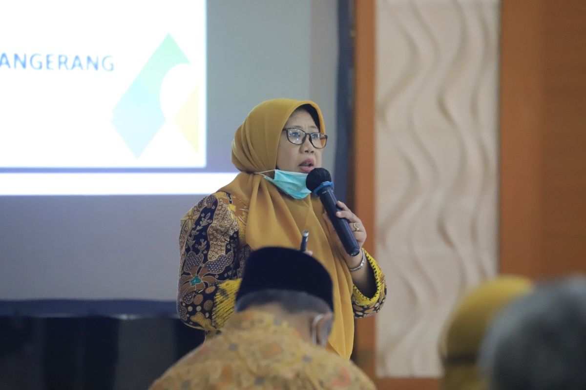 Kepala Dinas Pendidikan Kota Tangerang Masyati di Pusat Pemerintahan Kota Tangerang, Kamis (28/5/2020)