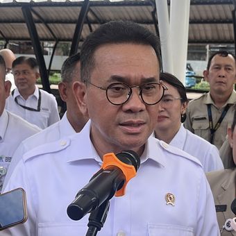 Menteri Perdagangan (Mendag) Budi Santoso alias Busan saat ditemui di Kantor Kemendag, Jakarta, Senin (25/5/2026).