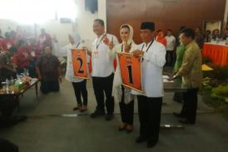 Dua pasangan calon walikota dan wakil walikota Surabaya memperoleh nomor urut