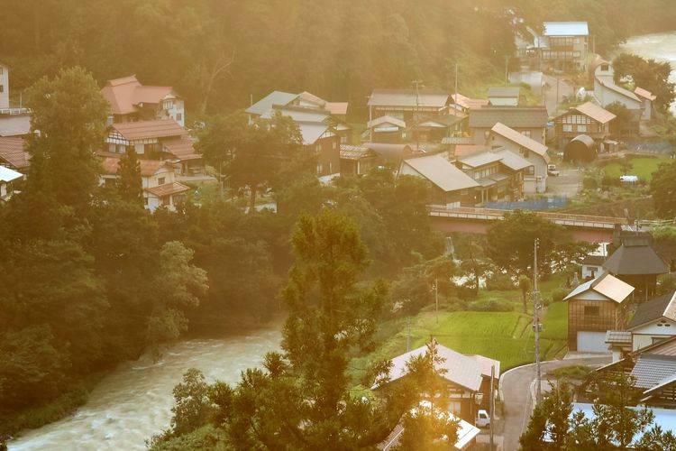 Suasana kawasan Echigo-Tsumari, Jepang