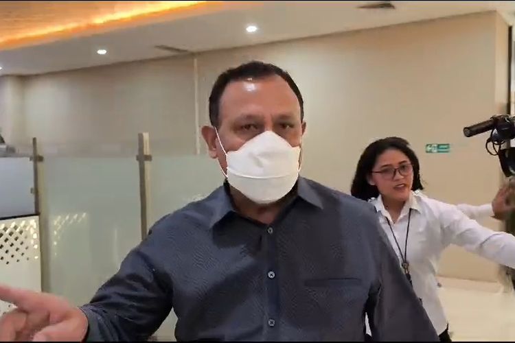 Ketua Komisi Pemberantasan Korupsi (KPK) nonaktif, Firli Bahuri (FB) di Gedung Bareskrim, Mabes Polri, Jakarta, Rabu (6/12/2023).