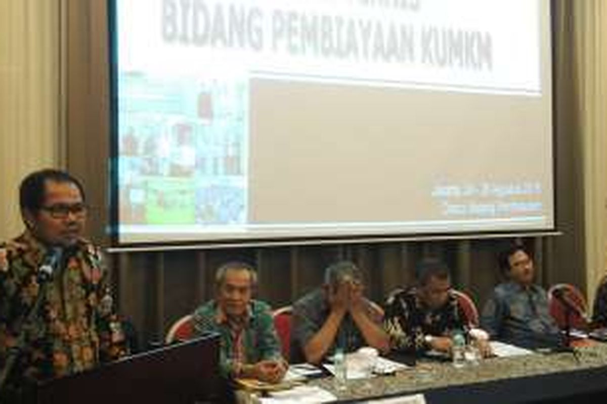 Deputi Pembiayaan Kementerian Koperasi dan UKM Braman Setyo memberikan sambutan sekaligus membuka Rapat Teknis Pembiayaan KUMKM yang dihadiri oleh Kepala Dinas yang membidangi Koperasi dan UKM  di 34 Provinsi di Jakarta (25/8/2016).