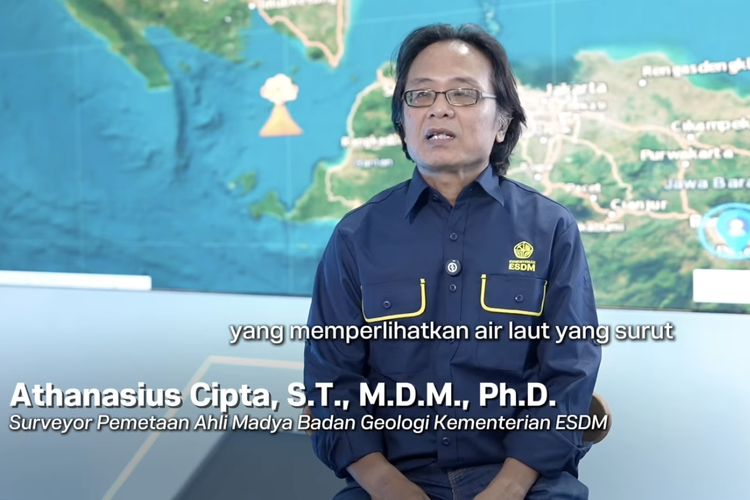 Ramai soal Air Laut Surut Dikaitkan dengan Erupsi Anak Krakatau, Ini Penjelasan Badan Geologi