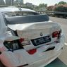 BMW Ditabrak Bus Pariwisata di Tol Jagorawi, Bodi Belakang Mobil Rusak Berat
