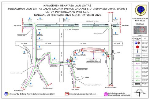 Jalan Cikunir Raya Ditutup hingga Oktober 2020, Ini Jalan Alternatifnya