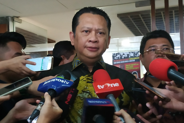 Ketua DPR RI Bambang Soesatyo di Kompleks Parlemen, Senayan, Jakarta, Jumat (27/9/2019).