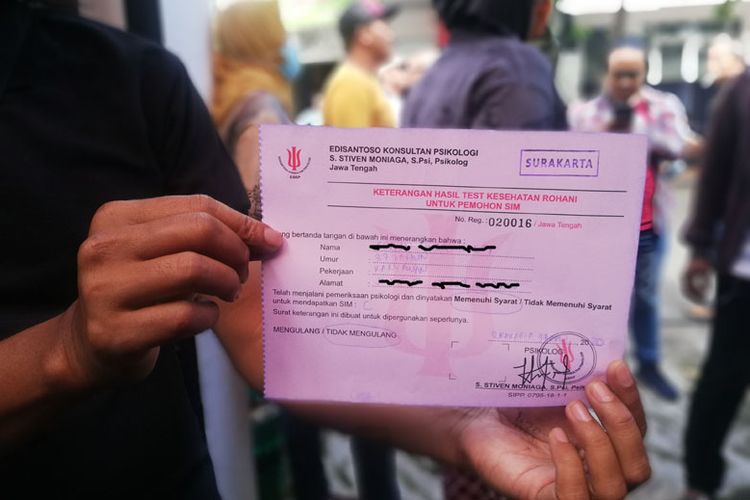 biaya tes psikologi sebesar Rp 50.000 dinilai terlalu besar untuk pembuatan SIM.