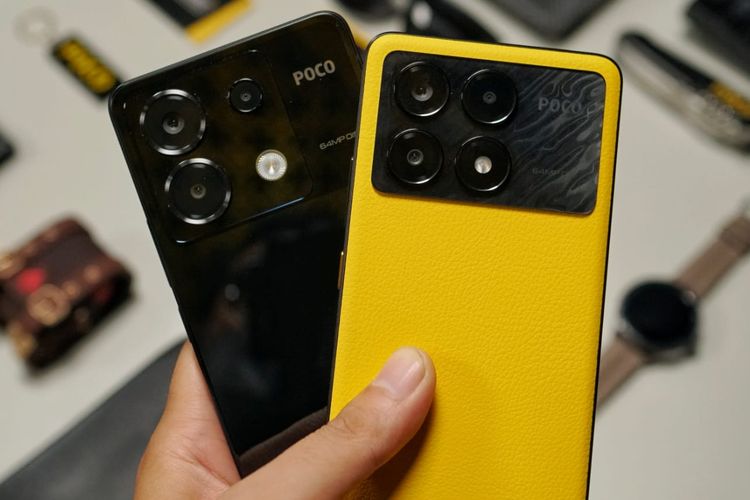 Poco X6 (kiri) dan Poco X6 pro (kanan) resmi diluncurkan di Indonesia, Kamis (1/2/2024). Keduanya memiliki desain dan spesifikasi yang mirip. Namun, ada sedikit perbedaan hardware.