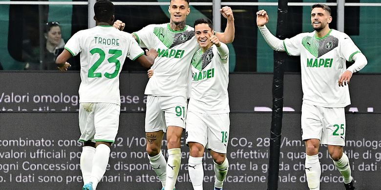 Hmmm, Alasan Striker Sassuolo Tak Selebrasi Usai Jebol Gawang Inter Milan