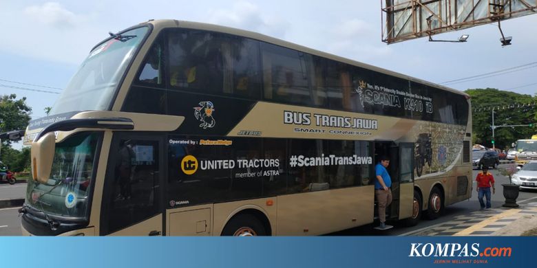 Perdana, Bus Trans Jawa Beroperasi untuk Rute Jakarta ...