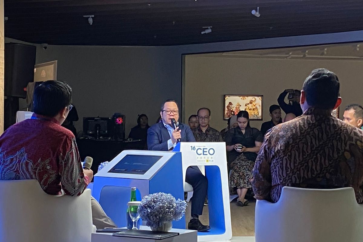 Managing Director Danantara Indonesia, Stefanus Ade, menjelaskan soal proyek Waste to Energy, Rabu (22/10/2025). 