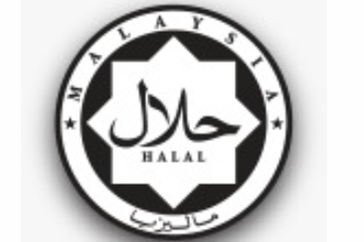 ilustrasi logo halal di Malaysia.