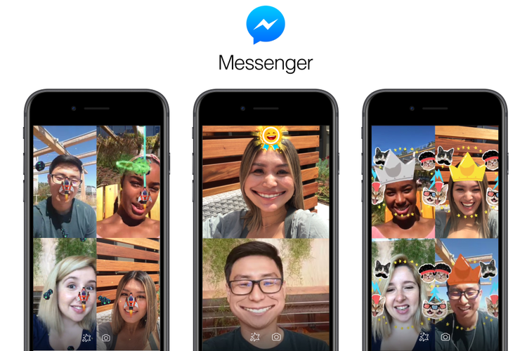 Fitur game AR di Messenger