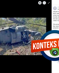 INFOGRAFIK: Hoaks Heli Black Hawk AS Jatuh di Iran, Peristiwa Asli Terjadi di Honduras