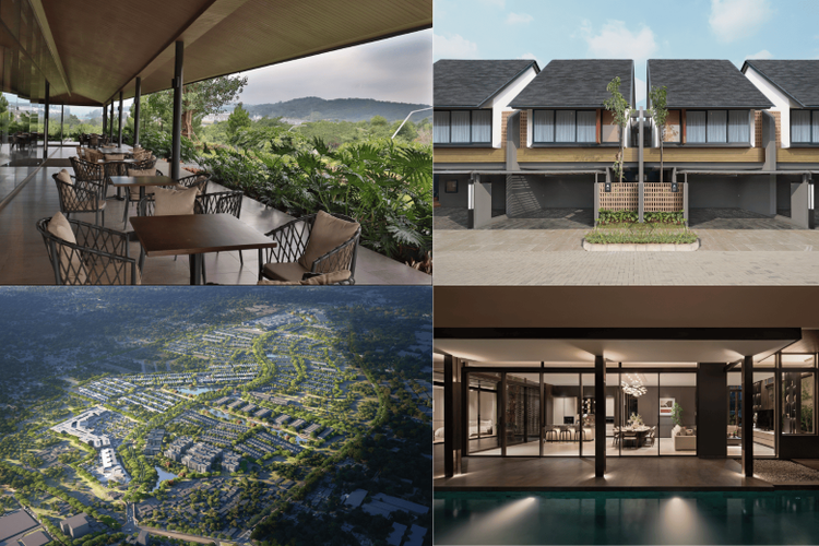 Kiri Atas: Summarecon Bogor. Kanan Atas: Wovendream House. Kiri Bawah: Summarecon Tangerang. Kanan Bawah: Xandari at Summarecon Bandung. 