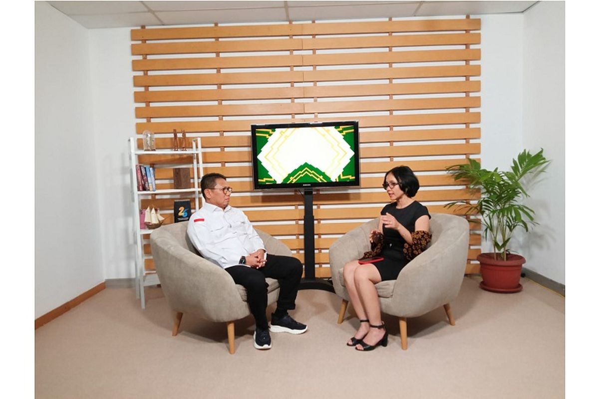 Gubernur Gorontalo Hamka Hendra Noer saat berada di acara Nusa Raya dari Kompas.com.