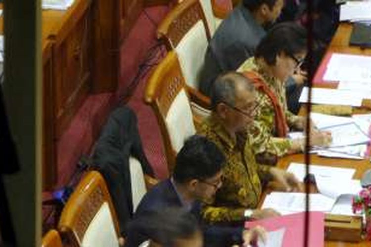 Pimpinan Komisi Pemberantasan Korupsi (KPK) dalam Rapat Kerja di Komisi III DPR di Kompleks Parlemen, Senayan, Jakarta, Selasa (14/6/2016)