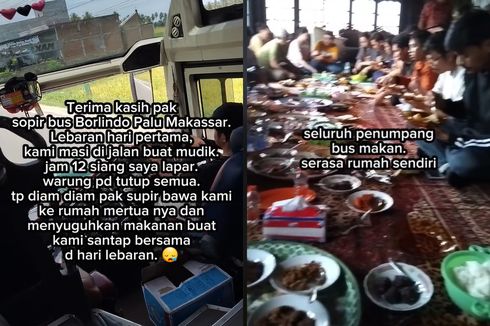 Kala Sopir Bus Ajak Penumpangnya Rayakan Lebaran di Rumah Sang Mertua...