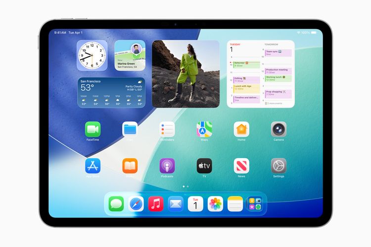 Tampilan iPadOS 26.