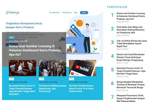 [POPULER TREN] Ramai Gambar Lonceng di Halaman Dashboard Kartu Prakerja | Pasien Covid-19 Tanpa Penyakit Bawaan Juga Berisiko Alami Kematian