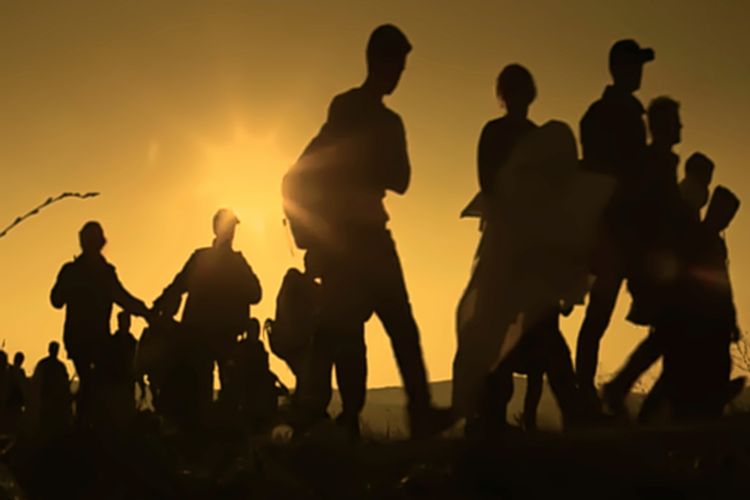 Ilustrasi pengungsi.