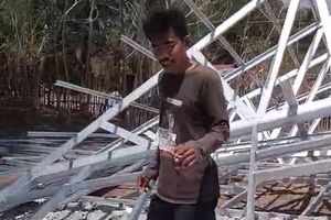 Baru 3 Hari Dibangun, Huntara Korban Gempa di Manggarai Timur Roboh