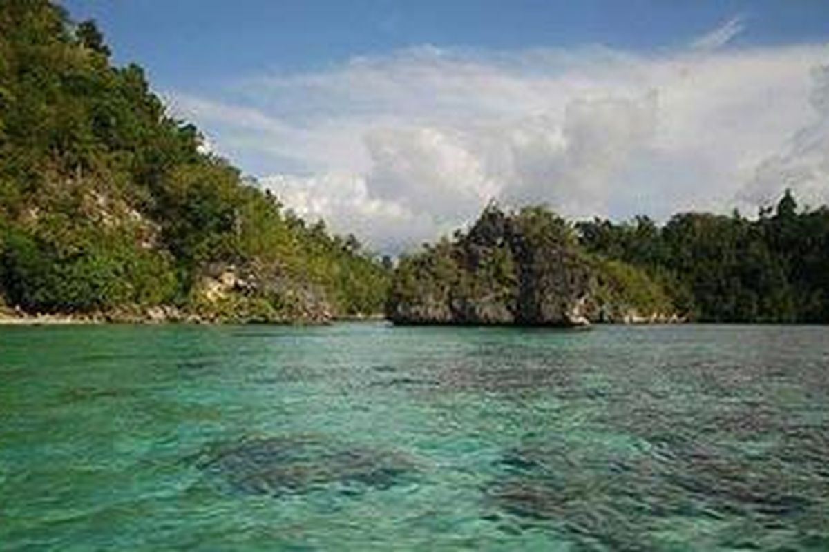 Pulau Poya Lisa di Taman Nasional Kepulauan Togean, Sulawesi Tengah. 
