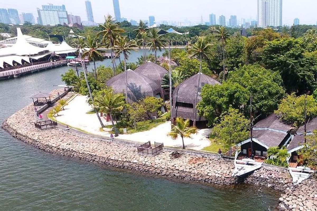 Pemandangan di Putri Duyung Ancol.