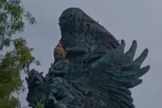 Viral, Video Pria Panjat Patung GWK di Bali Seolah Hendak Bunuh Diri, Ini Penjelasan Manajemen