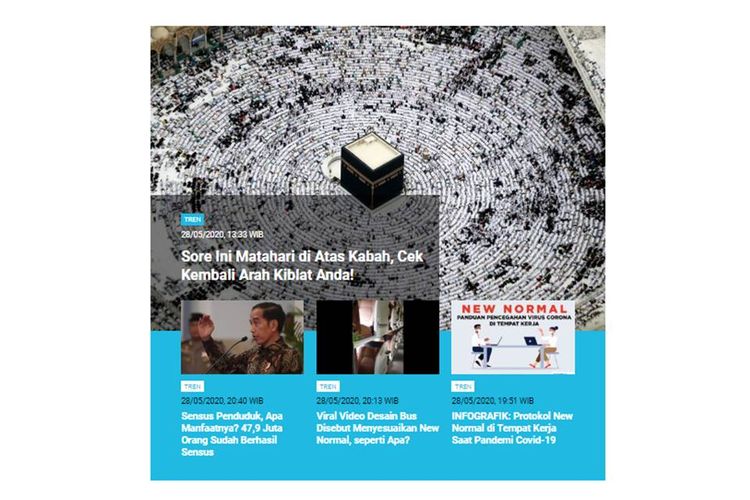 Populer Tren Matahari Di Atas Kabah Cek Arah Kiblat Sensus Penduduk Online Halaman All Kompas Com