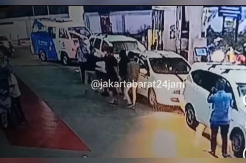 Pelaku Pukul Pipi Korban dan Lempar Botol saat Ditegur karena Menyalip Antrean di SPBU Daan Mogot