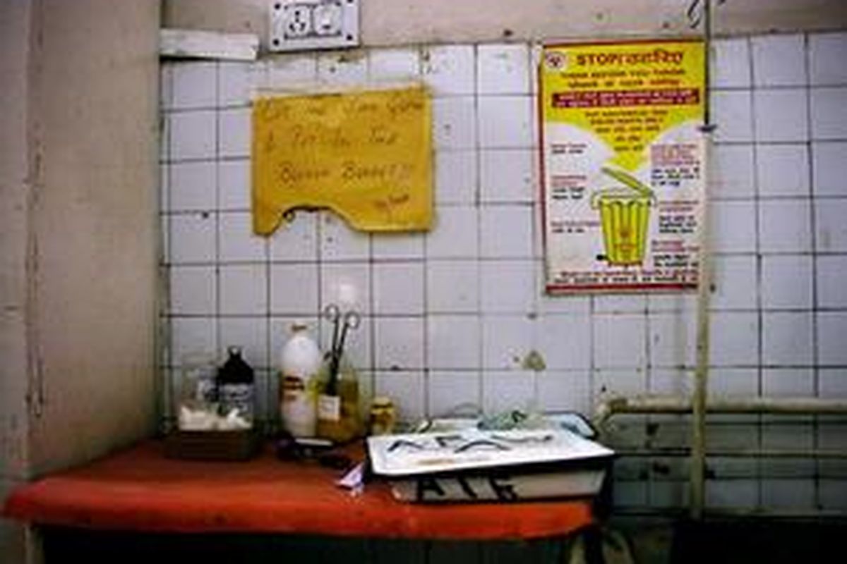 Fasilitas rumah sakit Lady Hardinge. 